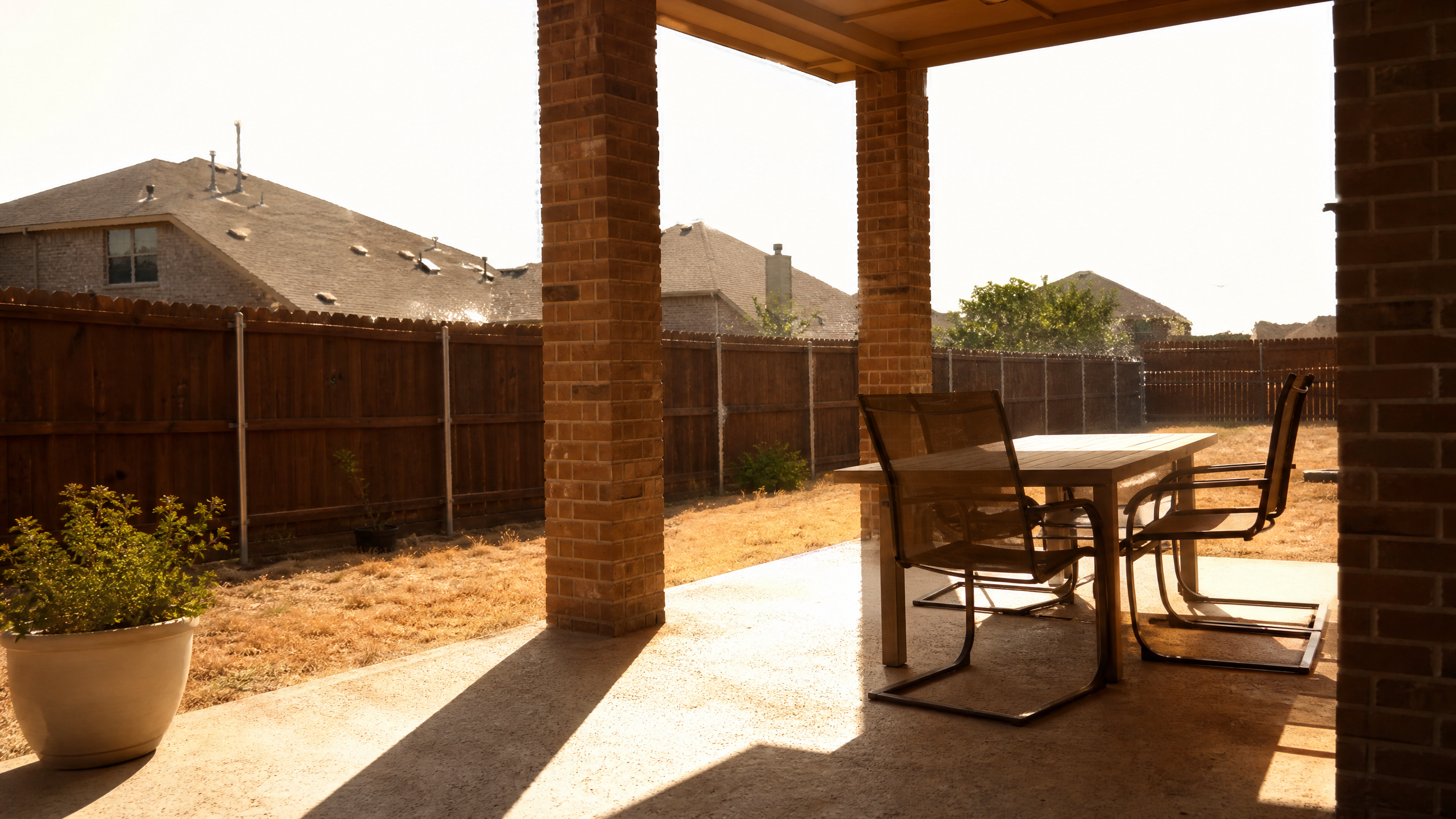 Texas patio heat